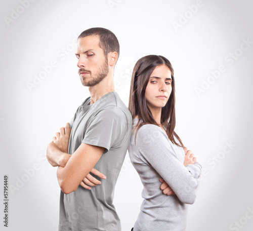 Angry young couple