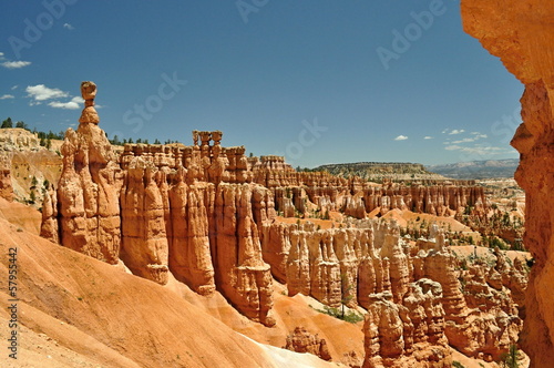 sandstone towers in Bryce Canyon