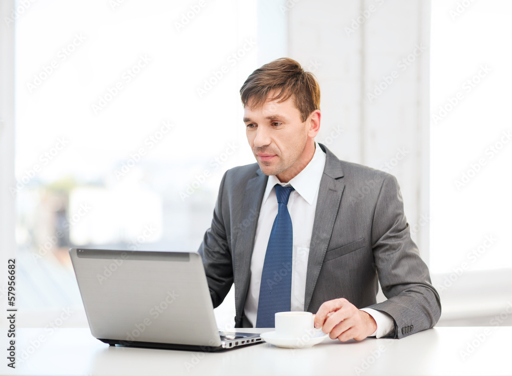 businessman working with laptop computer businessman working with laptop computer