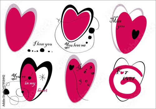 san valentino postcard in rosa