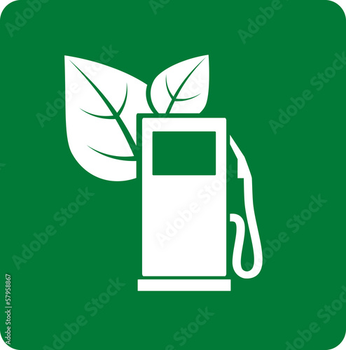 green gas station icon