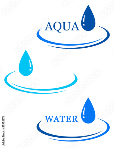 background with water drop sign