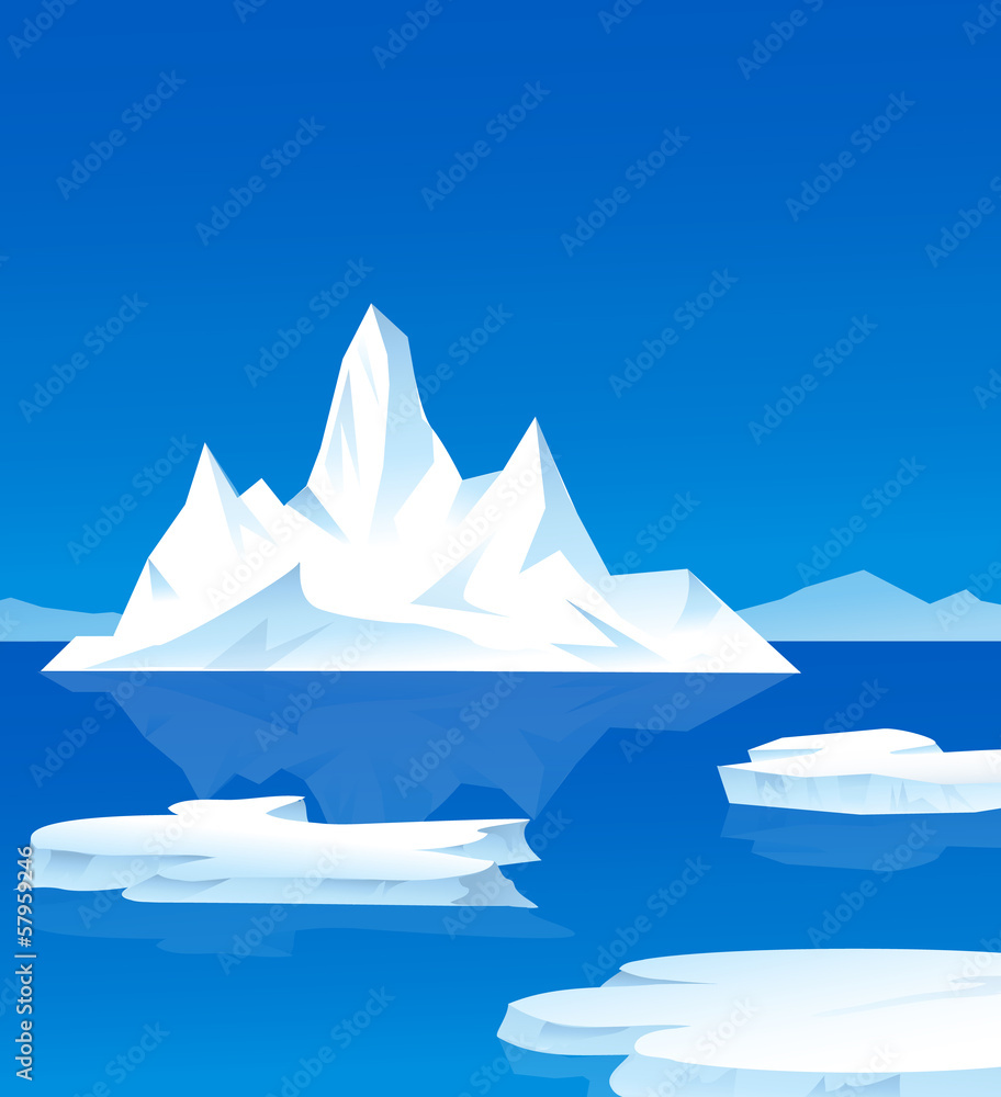 Iceberg-vector illustration