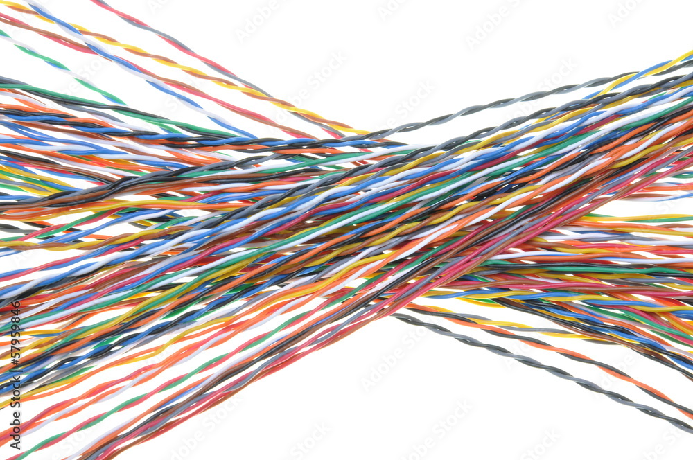 Network cable isolated on white background Network cable isolated on white background