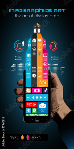 Timeline to display your data with Infographic elements