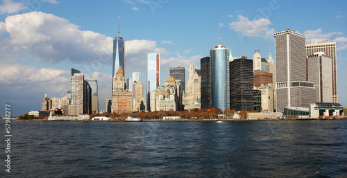 Manhattan, New York City skyline with Freedom Tower © Guzel Studio