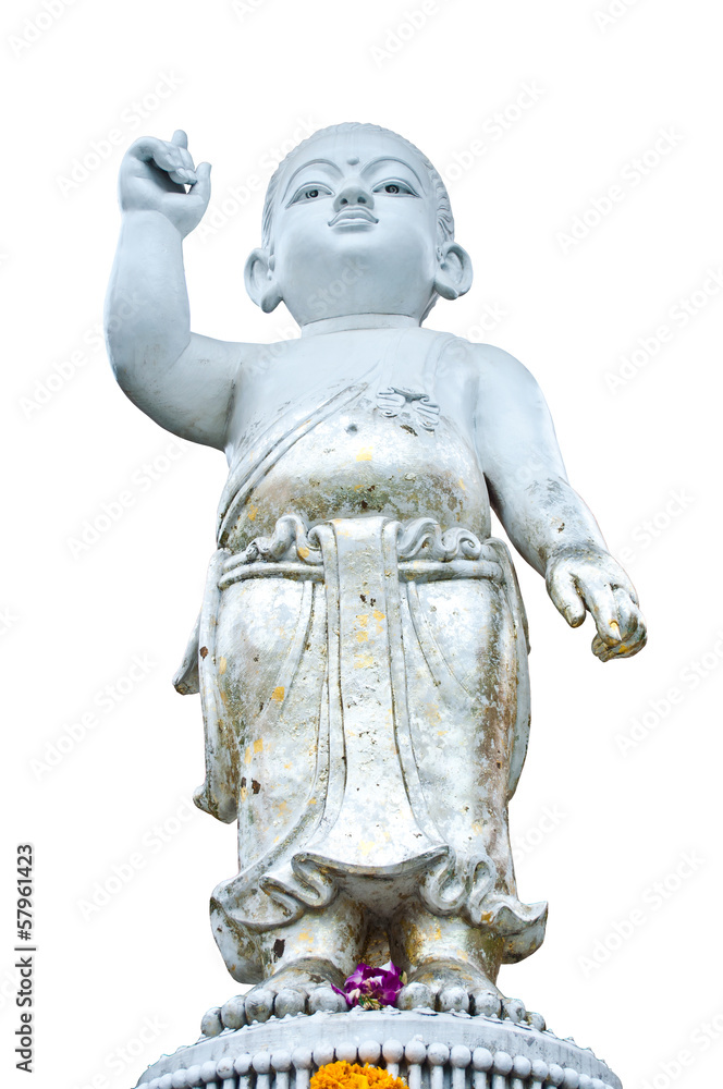 A perfect Pediatrics of statue on white background. A perfect Pediatrics of statue on white background.