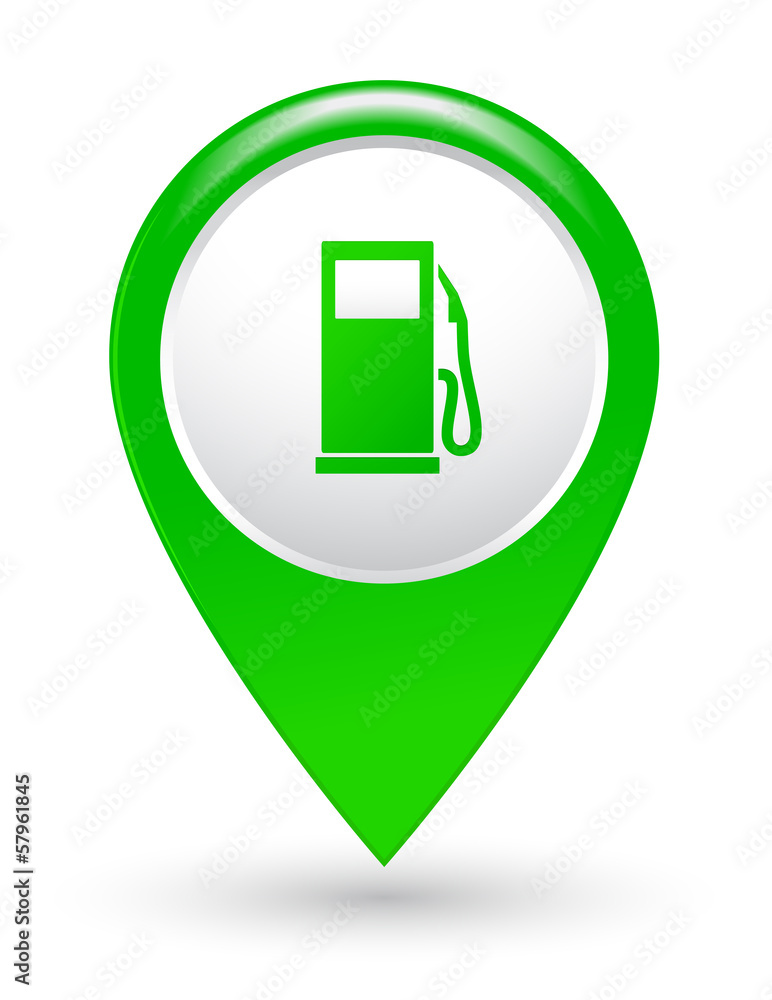 green gas station pointer green gas station pointer