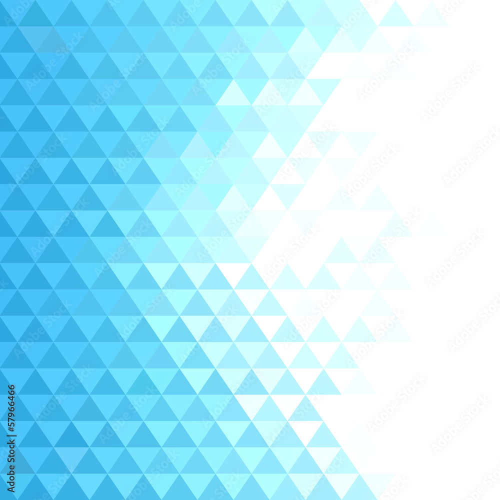 Abstract geometric background with blue mosaic triangles Abstract geometric background with blue mosaic triangles