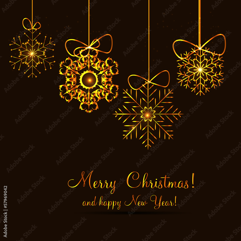 Christmas snowflakes background vector illustration Christmas snowflakes background vector illustration