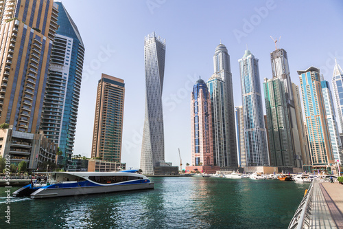 Dubai Marina cityscape, UAE
