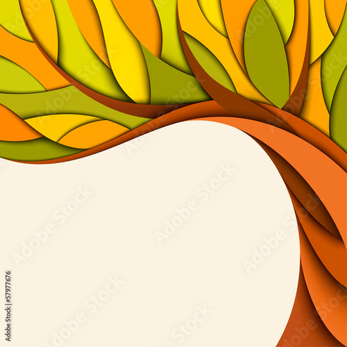 Autumn tree background