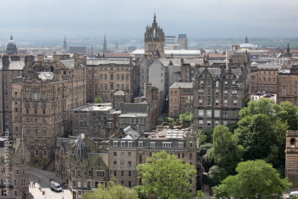 Aeriaal view Edinburgh, Scotland, UK