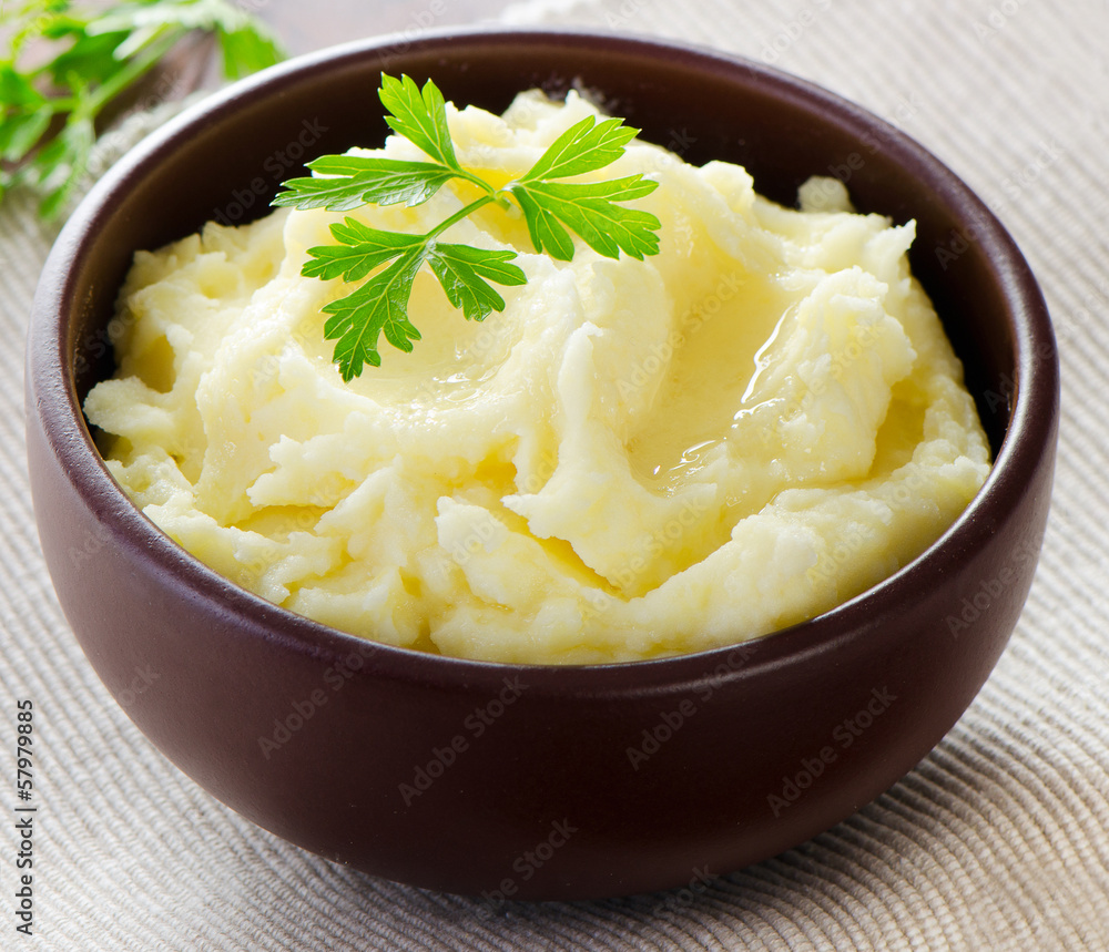 Mashed potato with fresh herbs. Mashed potato with fresh herbs.