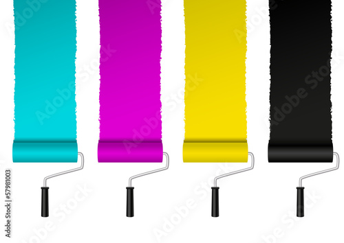 Concept of CMYK color model
