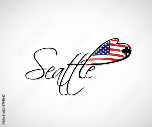 Seattle lettering