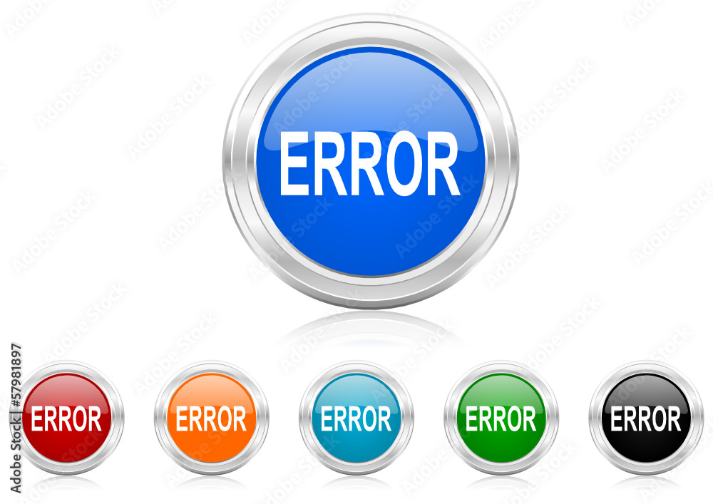 error icon vector set error icon vector set