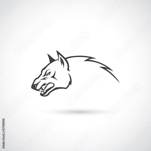 Angry wolf