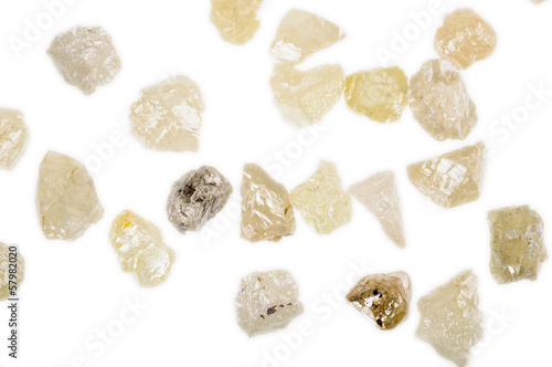 Photos Rough, uncut Diamonds in several colors.