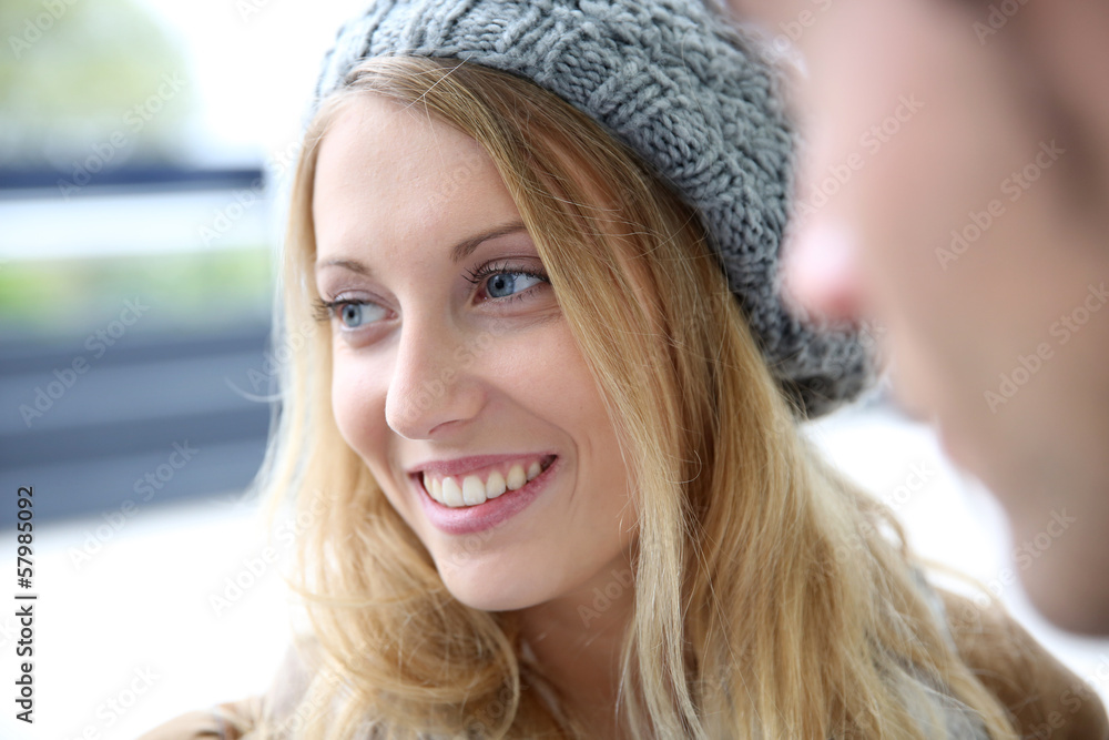Portrait of beautiful blond student girl Portrait of beautiful blond student girl