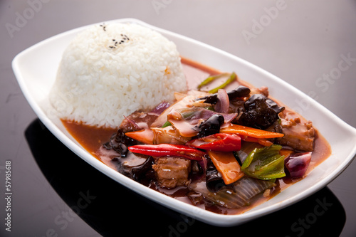 Tablou pe pânză Steamed rice