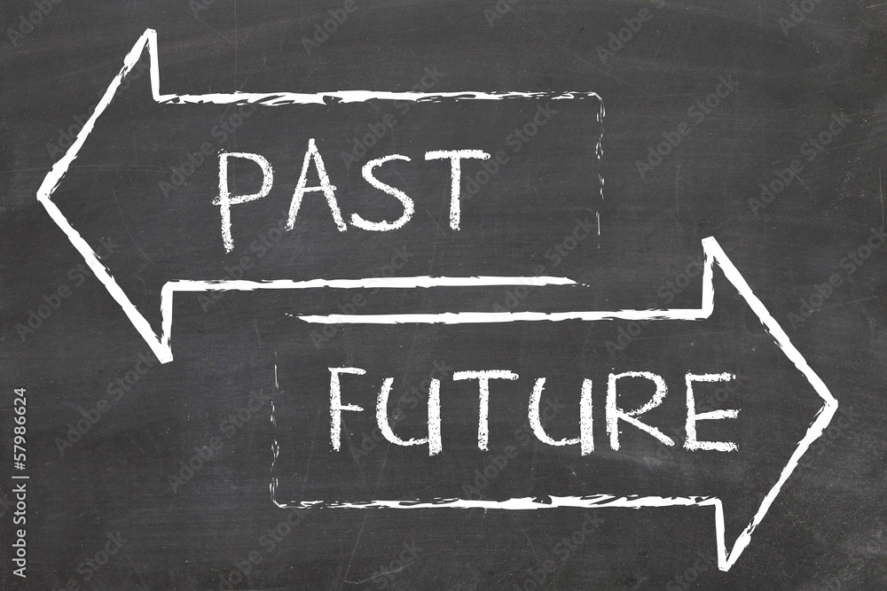 Fototapeta premium future past concept