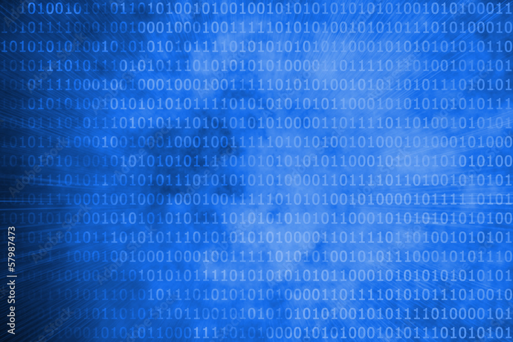 Glowing futuristic binary code Glowing futuristic binary code