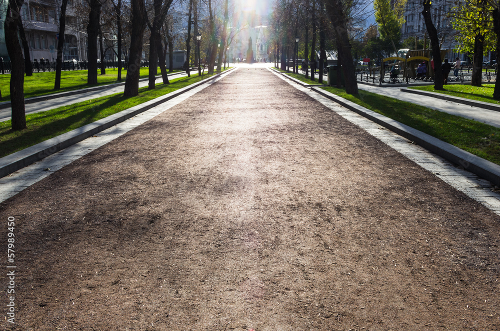 Obraz premium street with ghost light