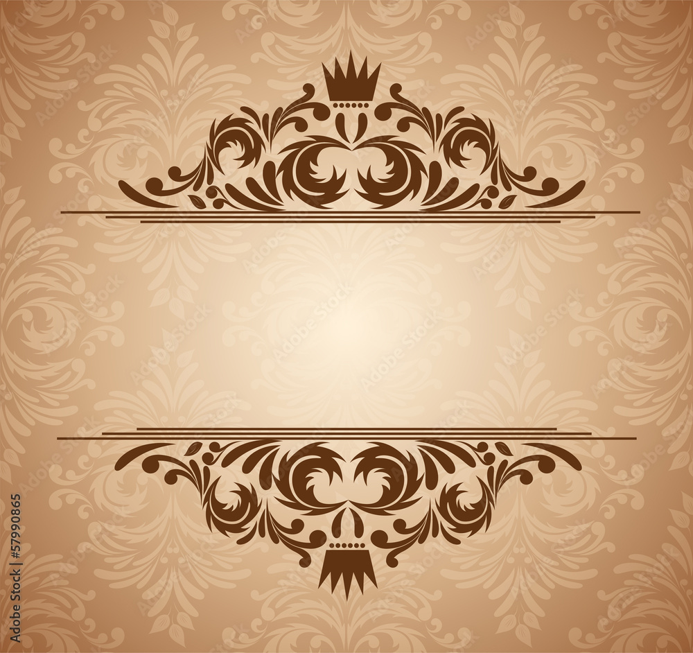 Fototapeta premium Abstract floral card