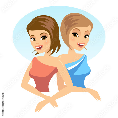 Beautiful Girls illustration Vector