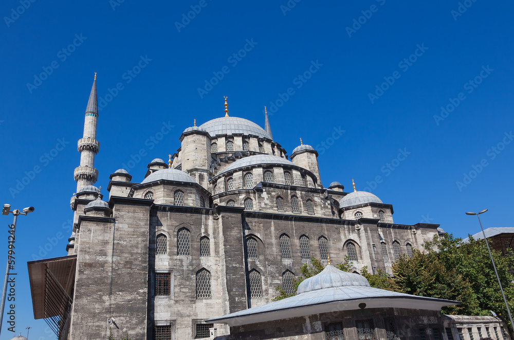 Fototapeta premium New Mosque in the centre of Istanbul turkey