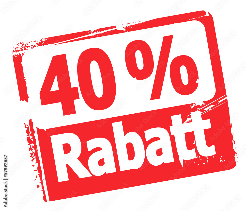 40 % Rabatt