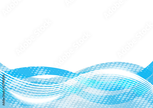 Horizontal abstract blue background