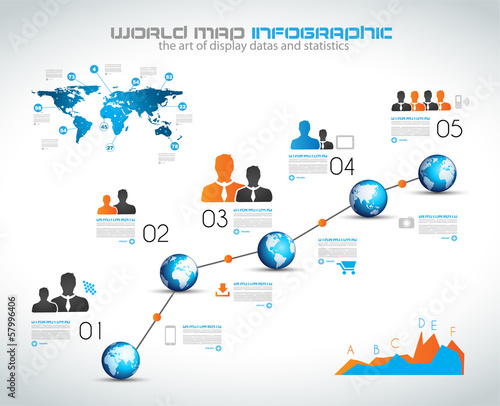 Timeline to display your data with Infographic elements