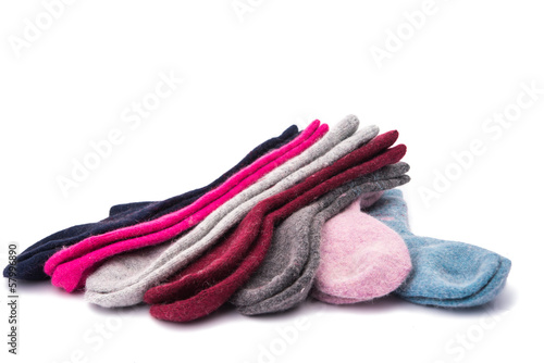warm socks isolated