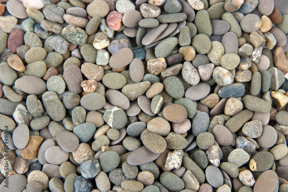 Small sea stones, close up Small sea stones, close up
