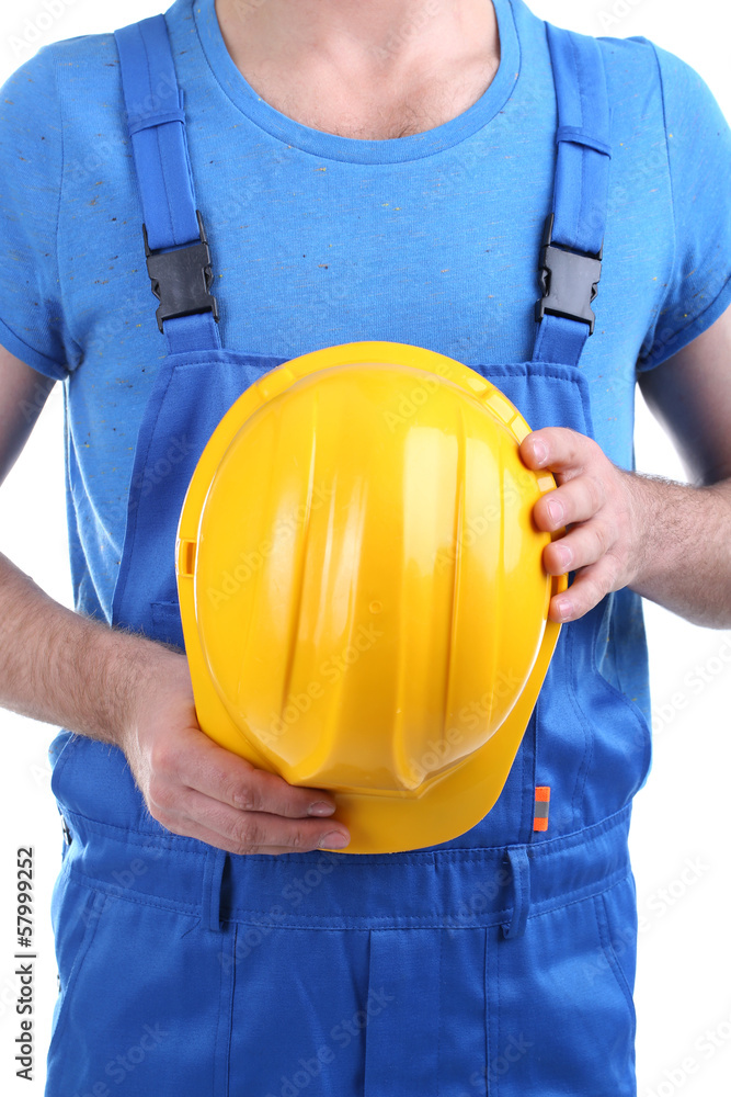 Builder isolated on white Builder isolated on white