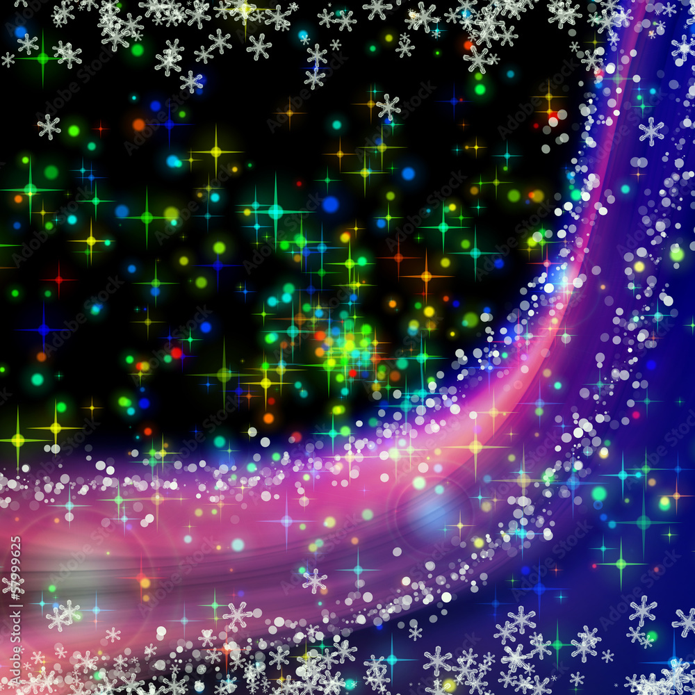 fantastic christmas wave design with snowflakes and stars fantastic christmas wave design with snowflakes and stars