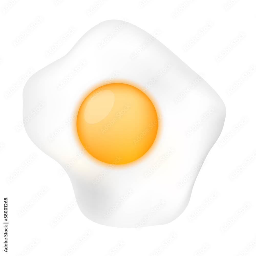 Fried Egg isolated on white background. See also vector version Fried Egg isolated on white background. See also vector version