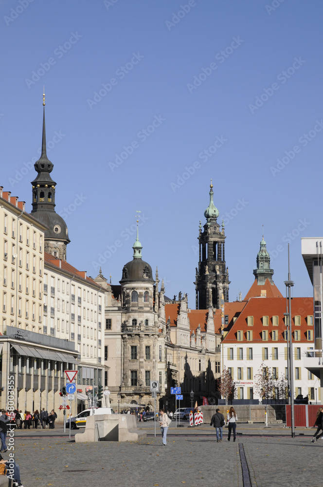 Schloss und Kathedrale in Dresden