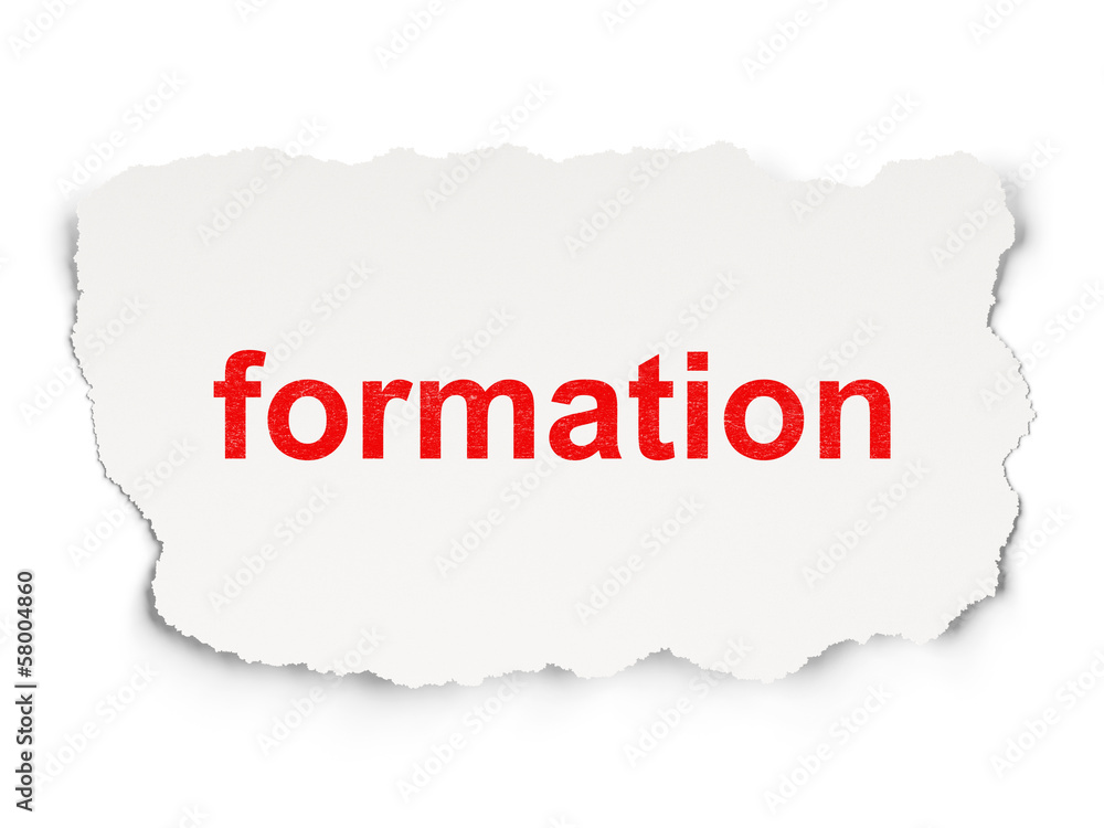 Education concept: Formation on Paper background Education concept: Formation on Paper background