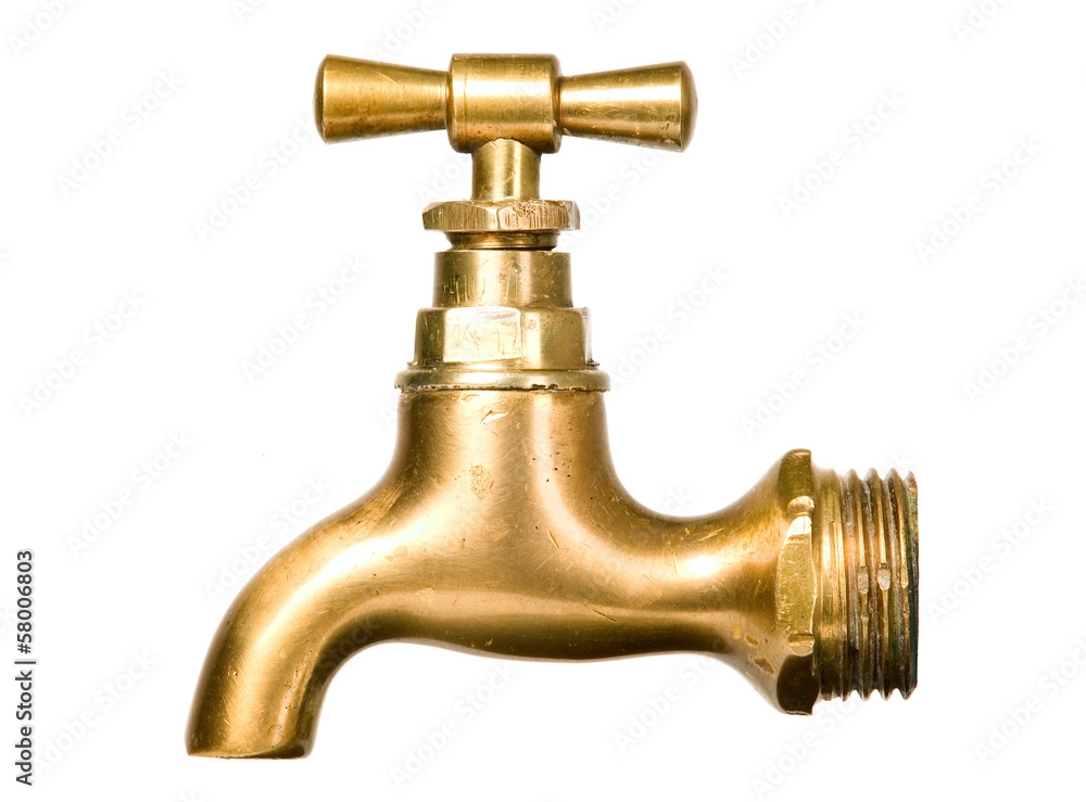 Golden vintage tap