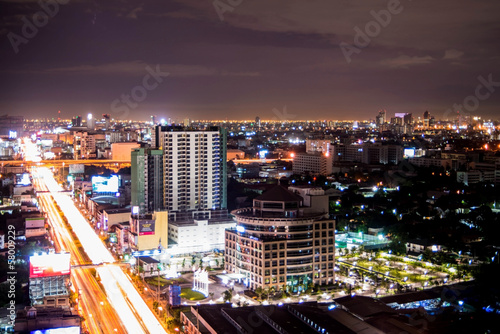 City at night,bird eye view © kuponjabah