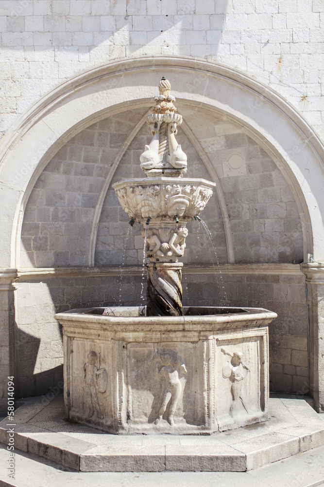 Onofrio Fountain in Dubrovnik, Croatia Onofrio Fountain in Dubrovnik, Croatia