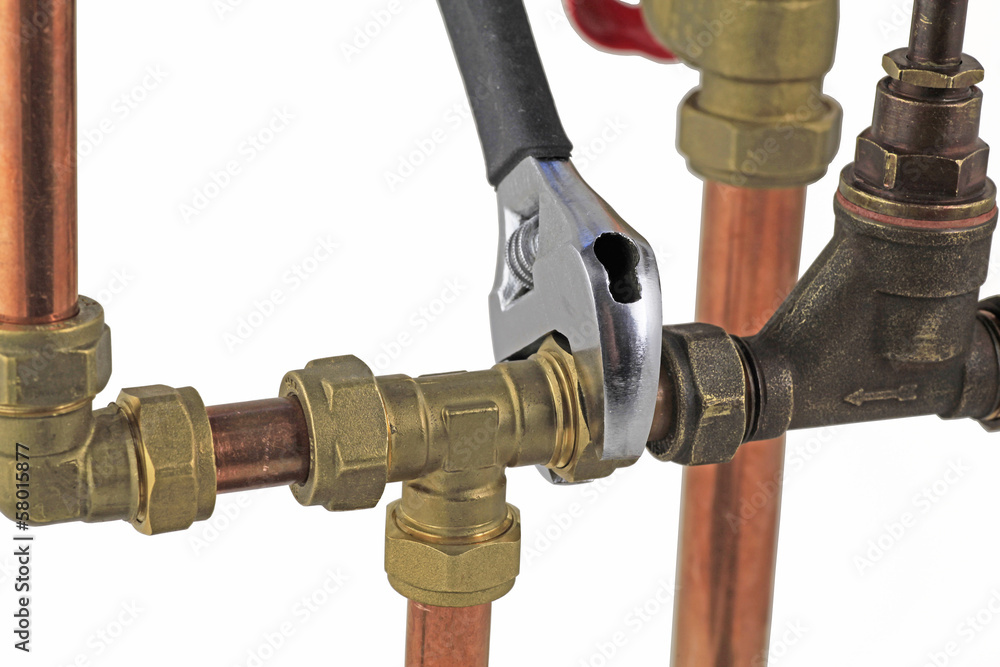 pipework and wrench