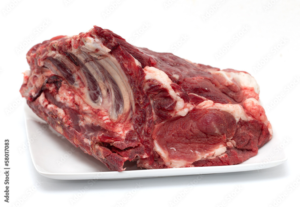 Fototapeta premium fresh meat on white background