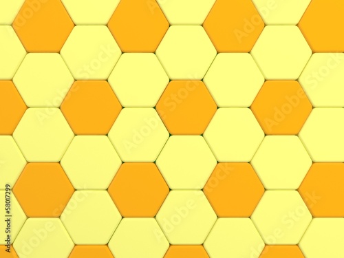 yellow color tone hexagonal tiles.
