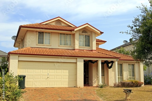 Billede på lærred Two storey Residential House building in Australia
