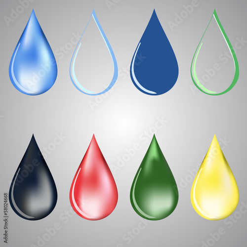 paint and water drops