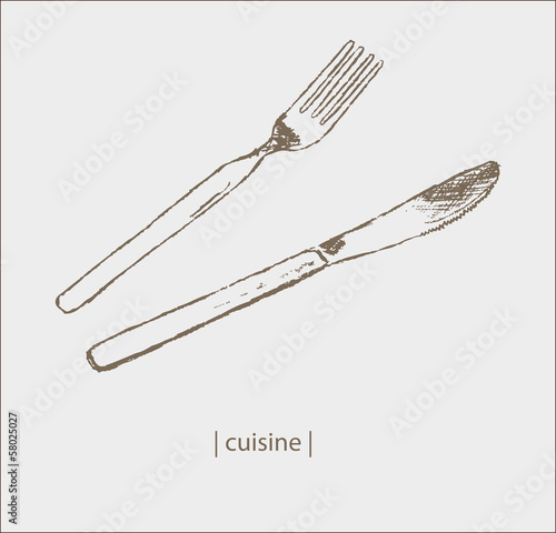 Besteck Gastronomie Speisekarte